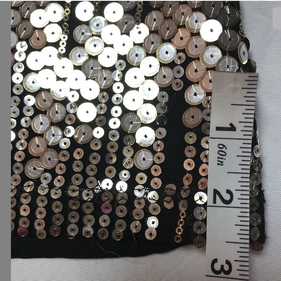 💕SOLD💕Rue 21 Black Fashion Sequined Tank Top - Picture 7 of 7